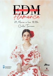 "Pasarela de Moda Flamenca en la Calle Terraza de Estepona, dirigida por Miguel Toledo y los fotógrafos Los Juanchys, marzo 2025.