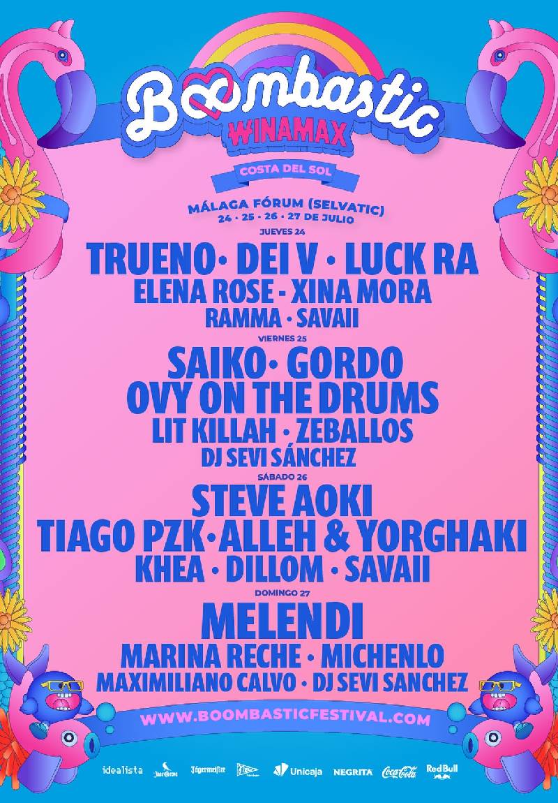 Boombastic Winamax Costa del Sol 2025 Málaga Forum 24 jul - 27 jul 2025