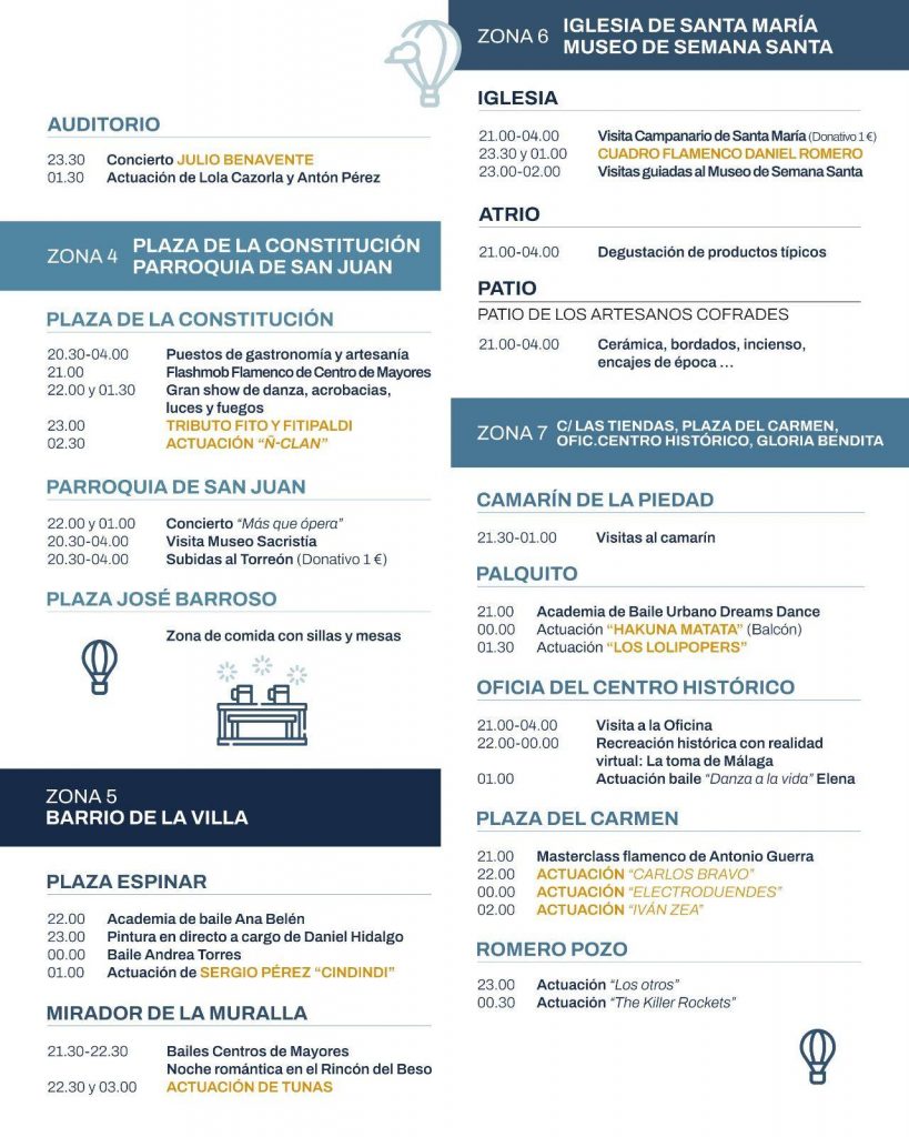 Programación Noche En Vela Vélez Málaga 2025
