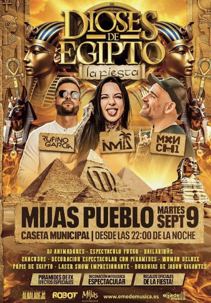 Conciertos oficiales de la Feria de Mijas Pueblo 2025 del 6 al 11 de septiembre en Mijas, Málaga, con música en vivo, conciertos gratuitos, tradición andaluza y actividades familiares en la Costa del Sol