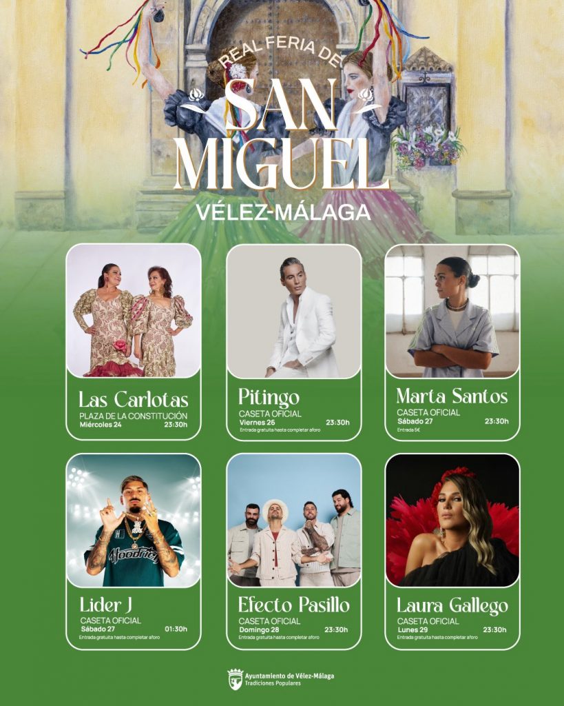conciertos Feria de San Miguel Vélez-Málaga 2025