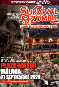 Survival Zombie Málaga 2025 en Plaza Mayor – experiencia inmersiva