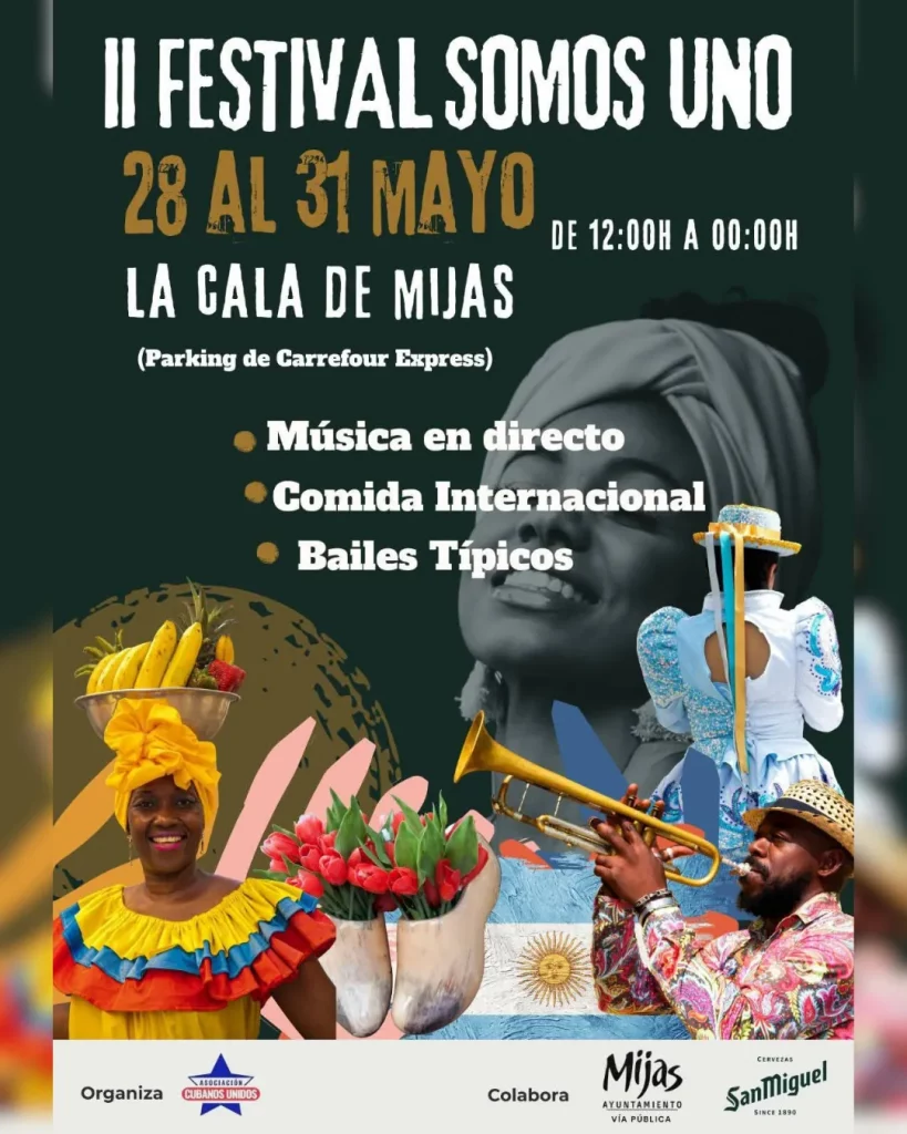 Cartel oficial del II Festival Somos Uno La Cala de Mijas 2026
