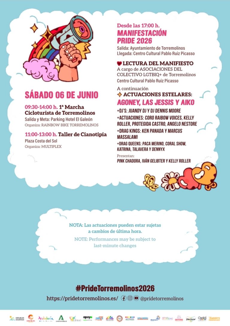 Gran final y manifestación Pride Torremolinos 2026