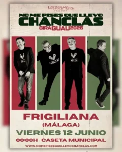 Concierto de No Me Pises Que Llevo Chanclas en la Feria de Frigiliana 2026