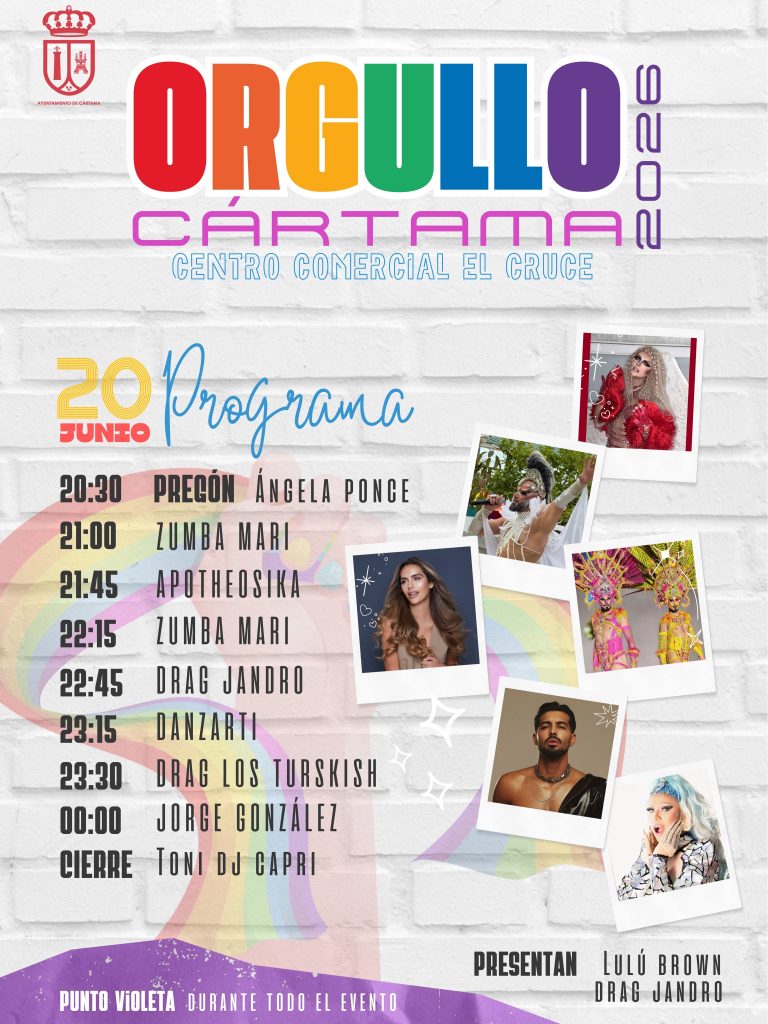 PROGRAMACIÓN ORGULLO CÁRTAMA 2026