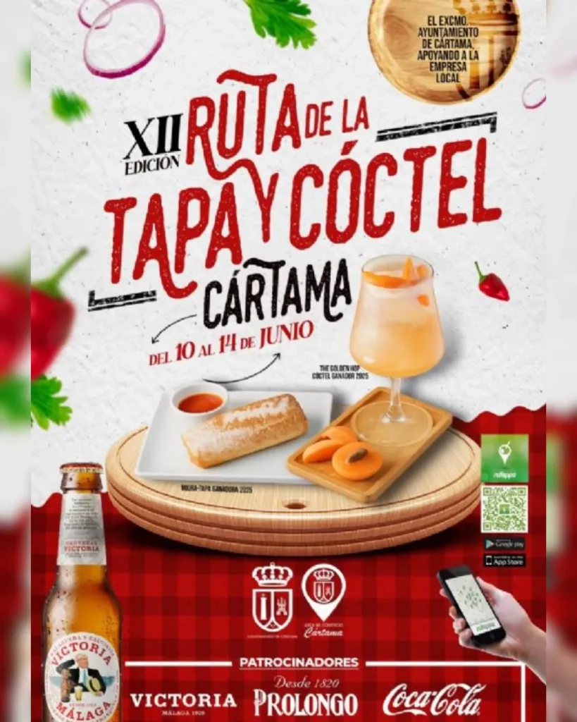Ruta de la Tapa y el Cóctel de Cártama 2026 con tapas, cócteles y premios gastronómicos